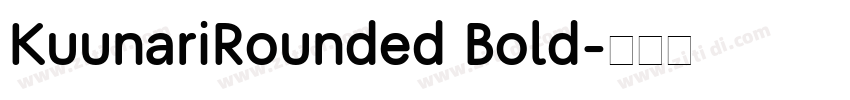 KuunariRounded Bold字体转换